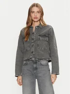 Kurtki damskie - Vero Moda Kurtka jeansowa Ellas 10321886 Szary Regular Fit - miniaturka - grafika 1