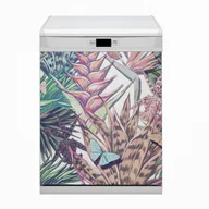 Dekoracje domu - Ozdobny Bluedecor Magnes na zmywarkę Kwiaty i motyle 60x80 - miniaturka - grafika 1