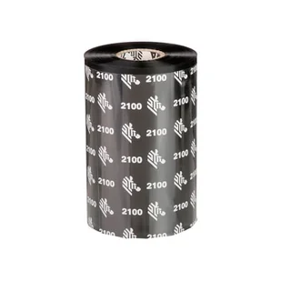 Taśma termotransferowa Zebra 102mm x 450m 1" woskowa (02100BK10245) black - Taśmy do drukarek barwiące - miniaturka - grafika 1