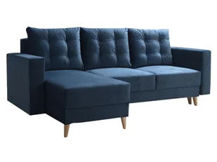 Kondela Narożnik ze składaną i miejscem do przechowywania Bleky Roh L - niebieski / buk - Narożniki Kondela Narożnik ze składaną i miejscem do przechowywania Bleky Roh L - niebieski / buk - Narożniki - miniaturka - grafika 1