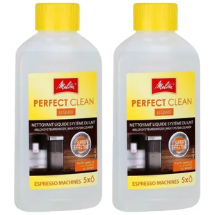 2X Płyn Do Czyszczenia Układu Mleka Melitta Perfect Clean 250Ml Do Ekspresu - Akcesoria i części do ekspresów do kawy - miniaturka - grafika 1