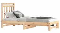 Łóżka - Łóżko rozsuwane z naturalnej sosny 2x(90x200) cm - Zanari - miniaturka - grafika 1