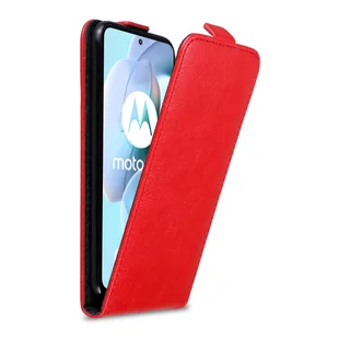 Etui Cadorabo do Motorola MOTO G31 / G41 pokrowiec ochronny w kolorze czerwonym Etui z klapką na telefon komórkowy Etui Cover - Etui i futerały do telefonów - miniaturka - grafika 1