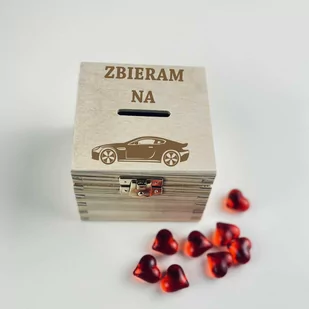 Skarbonka Zbieram Na Samochód Auto - Gadżety dla niej i dla niego - miniaturka - grafika 1