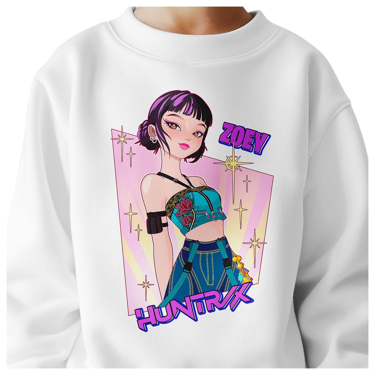 BLUZA DZIECIĘCA HUNTRIX ZOEY KPOP 122-128 BAWEŁNIANA JAKOŚĆ