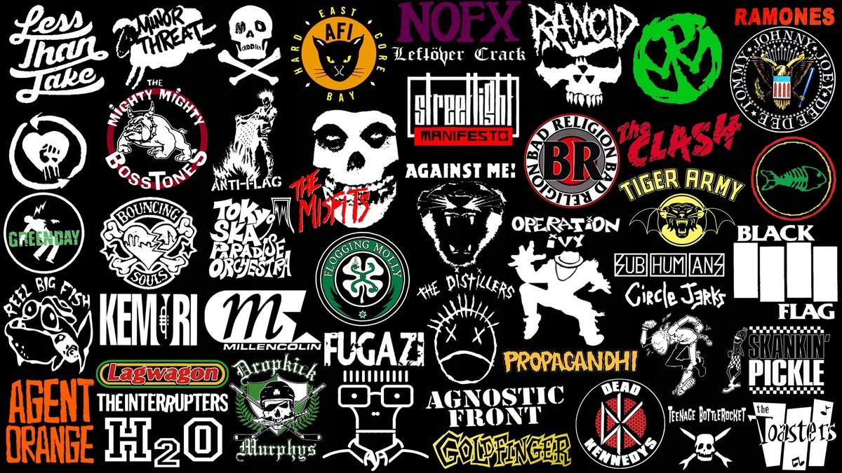 Naklejki na ścianę Hard Rock Zespoły Muzyczne Logo 90x60