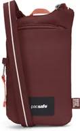 Torebki damskie - Torba antykradzieżowa na ramię Pacsafe Go Tech 0,2L- Garnet Red - miniaturka - grafika 1