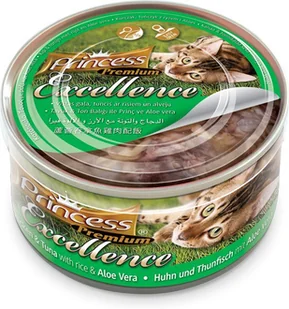 Princess prince Tins Kurczak/Tuńczyk/Aloes 70g - Mokra karma dla kotów - miniaturka - grafika 3