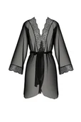 Szlafroki damskie - Szlafrok AMBERLY PEIGNOIR black - miniaturka - grafika 1