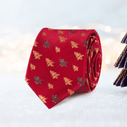 Krawaty i muchy męskie - Krawat  świąteczny Christmas Tree - marka niezdefiniowana - miniaturka - grafika 1