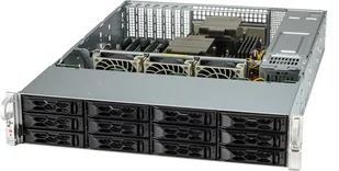 Supermicro AS-2024S-TR serwer barebone Socket SP3 Rack (2U) Czarny AS-2024S-TR - Serwery - miniaturka - grafika 1