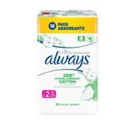 Podpaski - Always Cotton Protection podpaski ze skrzydełkami 2 Normal 18 sztuk - miniaturka - grafika 1