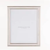 Ramki na zdjęcia - Ramka na zdjęcie, imitacja bielonego drewna,17 x 22 cm - miniaturka - grafika 1