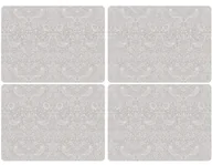 Obrusy i serwetki - Pimpernel, Podkładki Korkowe 4X - William Morris/Strawberry Thief Grey, Duże - miniaturka - grafika 1
