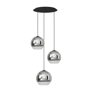 Nowodvorski Nowoczesna lampa wisząca GLOBE PLUS III E27 metalizowane klosze srebrny 7607 - Lampy sufitowe - miniaturka - grafika 1