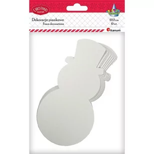 Titanum Bałwan z pianki 10 sztuk 338612 - Zabawki kreatywne - miniaturka - grafika 4