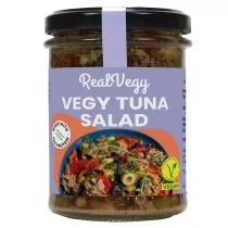 Real Vegy Sałatka z wegańską alternatywą tuńczyka bezglutenowa 180 g - Szybkie dania obiadowe - miniaturka - grafika 1