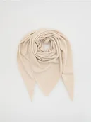 Czapki damskie - Reserved - Gładki szal - kremowy - miniaturka - grafika 1