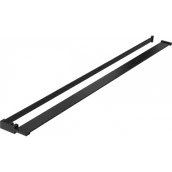 Akcesoria do armatury i ceramiki - Mexen półka do ścianki prysznicowej z relingiem na ręczniki, czarna - 800-02-70 - miniaturka - grafika 1