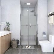 Ścianki i drzwi prysznicowe - VidaXL Lumarko Drzwi prysznicowe, szkło częściowo mrożone, ESG, 86x190 cm 148788 VidaXL - miniaturka - grafika 1