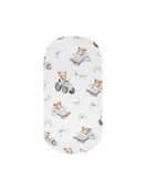 Prześcieradła dla dzieci - Bonjour Cherie prześcieradło bambusowe do dostawki 50/90 Traktory - miniaturka - grafika 1