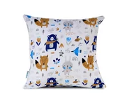 Poszewki na poduszki - Poszewka bawełniana 40x40 Przyjaciele z lasu - miniaturka - grafika 1