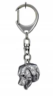 Breloki - Rottweiler Brelok do kluczy Breloczek posrebrzany - miniaturka - grafika 1