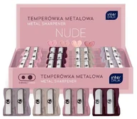 Temperówki - TEMPERÓWKA PODWÓJNA METALOWA NUDE INTERDRUK - miniaturka - grafika 1