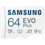 Karty pamięci - Samsung EVO Plus 2021 MicroSDXC 64GB UHS-I/U1 A1 V10 MB-MC64KA/EU MB-MC64KA/EU - miniaturka - grafika 1
