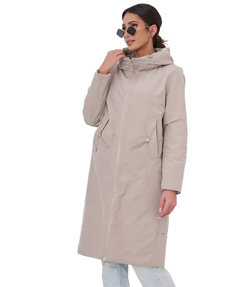 Modny płaszcz damski oversize – dwustronny, na wiosnę i jesień ELIZA-40
