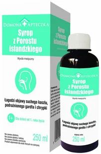 DOMOWA APTECZKA Domowa Apteczka Syrop z porostu islandzkiego 250 ml |  OD 199 PLN! - Przeziębienie i grypa - miniaturka - grafika 1