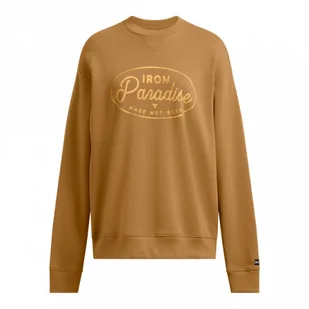 Damska bluza dresowa nierozpinana bez kaptura Under Armour Project Rock W Hwt Crew Tools - brązowa - UNDER ARMOUR - Bluzy damskie - miniaturka - grafika 1