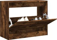 Szafki na buty - Szafka na buty dąb wędzony 80x34x63 cm materiał drewnopochodny - miniaturka - grafika 1