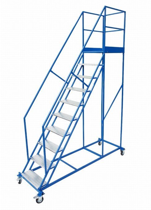 Krause Stalowy podest roboczy, jezdny 9 stopni i platforma standard