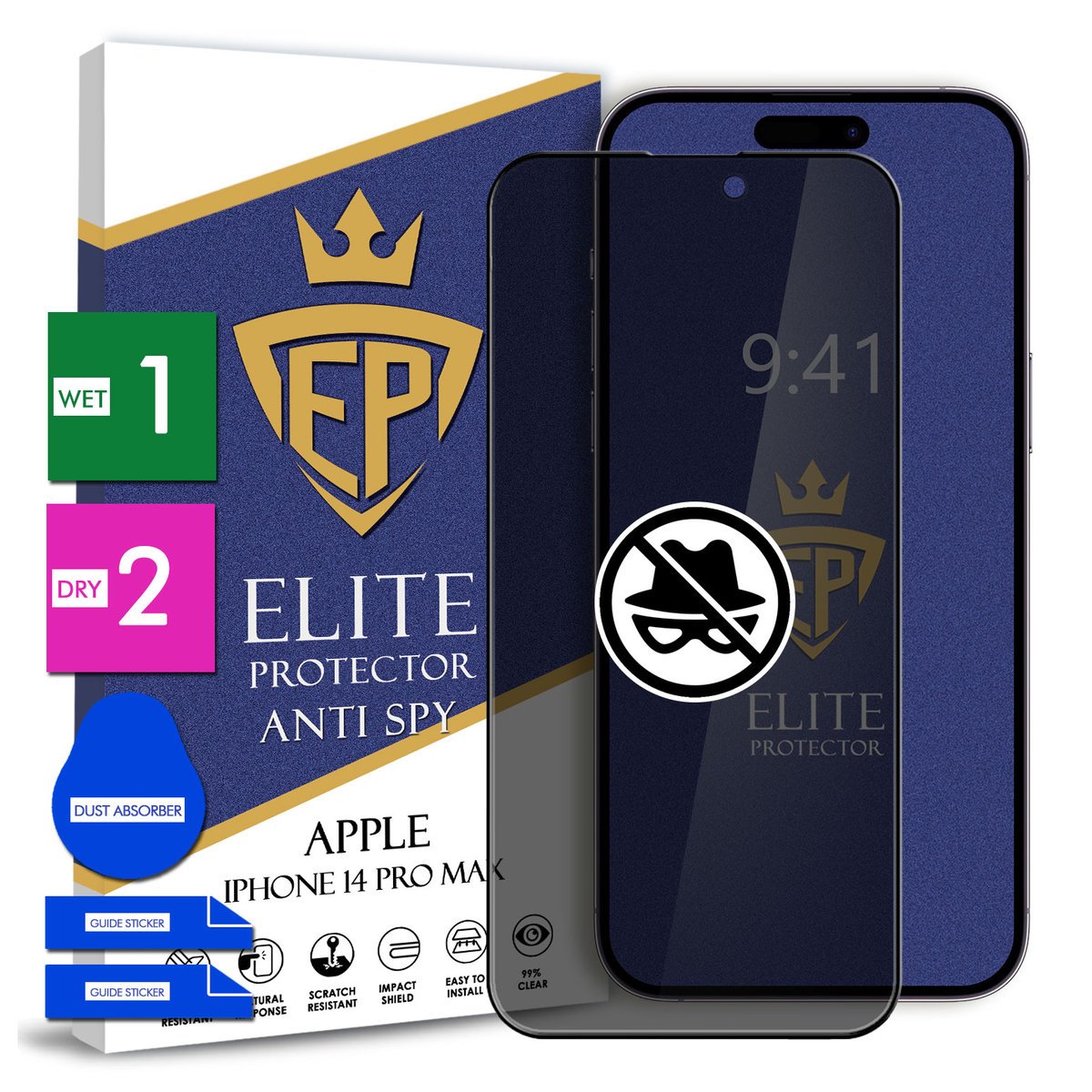 Szkło Prywatyzujące Na Telefon Apple Iphone 14 Pro Max Hartowane 9H 5D