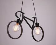 Lampy sufitowe - lampa wisząca retro loft vintage BIKE czarna - miniaturka - grafika 1