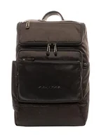 Plecaki - Średniej wielkości plecak ze skóry i materiału z PC 14,00 cala, czarny, średniej wielkości plecak ze skóry i materiału z PC 14,00", czarny, Średniej wielkości plecak ze skóry i materiału z PC 14,00" - miniaturka - grafika 1