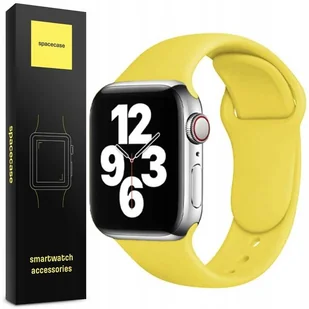 Silikonowy pasek Silicone Spacecase do Apple Watch 42/44/45 Yellow - Akcesoria do smartwatchy - miniaturka - grafika 1