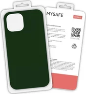 Etui i futerały do telefonów - Mysafe MYSAFE ETUI SILIKONOWE IPHONE 12 PRO MAX CIEMNOZIELONY PUDEŁKO - miniaturka - grafika 1