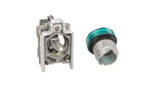 Schneider Electric sygnalizatorem świetlnym XB4BVM3 GN, m. LED-MOD.230 V Harmony 4 sygnalizatorem świetlnym, całe urządzenie 3389110892000 XB4BVM3 - Wyłączniki światła i elektryczne - miniaturka - grafika 1