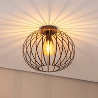 Lampy sufitowe - Lampa sufitowa Cruce Argon, możliwość ściemniania, brązowy / rdzawy, salon / jadalnia, metal - miniaturka - grafika 1