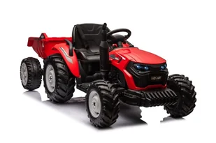 Traktor Na Akumulator HC-306 Czerwony Z Przyczepą 24V - Pojazdy elektryczne dla dzieci - miniaturka - grafika 1