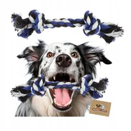 Zabawki dla psów - Zabawka Dla Psa Szczeniaka Sznur Szarpak Pleciony Dentystyczny Supły 21 Cm - miniaturka - grafika 1