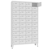 Szafki BHP - Bardzo pojemna szafka z 40 schowkami na śniadanie dla uczniów lub pracowników MSUS 3410 ST - miniaturka - grafika 1