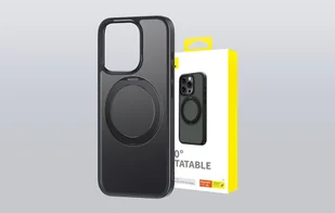 Magnetyczne Etui na telefon iPhone 15 ProMax Baseus CyberLoop Series (Czarne) - Etui i futerały do telefonów - miniaturka - grafika 9