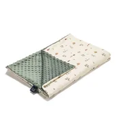 Koce i narzuty dla dzieci - LA MILLOU LEKKI KOCYK MINKY- L - FARMLAND - KHAKI - miniaturka - grafika 1