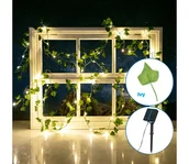 Lampy ogrodowe - Aigostar - LED Łańcuch solarny 50xLED/7m IP65 ciepła biel - miniaturka - grafika 1