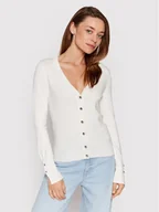 Swetry damskie - Guess Kardigan Zena W2YR33 Z2V62 Biały Regular Fit - miniaturka - grafika 1
