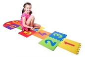 Maty piankowe - Plastica Duże piankowe puzzle do gry w klasy WD91629 - miniaturka - grafika 1