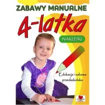 Love Books praca zbiorowa Zabawy manualne 4-latka - Kolorowanki, wyklejanki - miniaturka - grafika 1